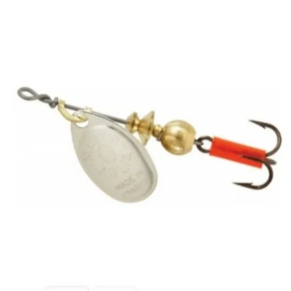 MEPPS Aglia Lot of 4 Silver Firetiger and Rainbow Trout Colors Spinner Lures - Picture 3 of 5